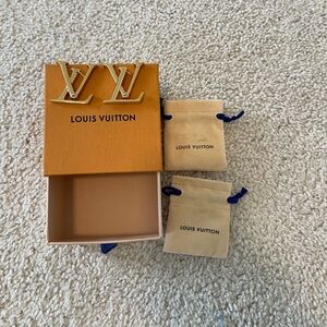 Marco Louis Vuitton Gold Earrings. Brand New M00958